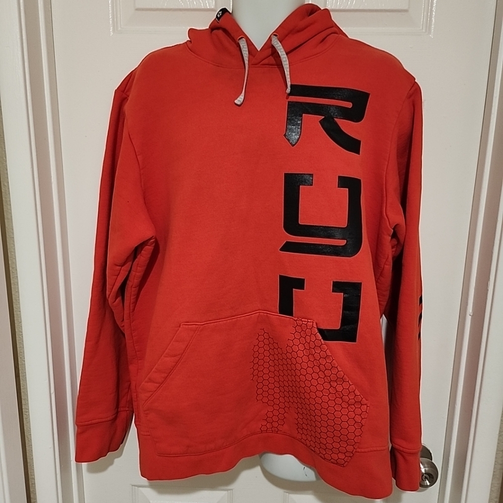 RYU Men's Red Pullover Hoodie  "Respect Your Universe" Size XLarge